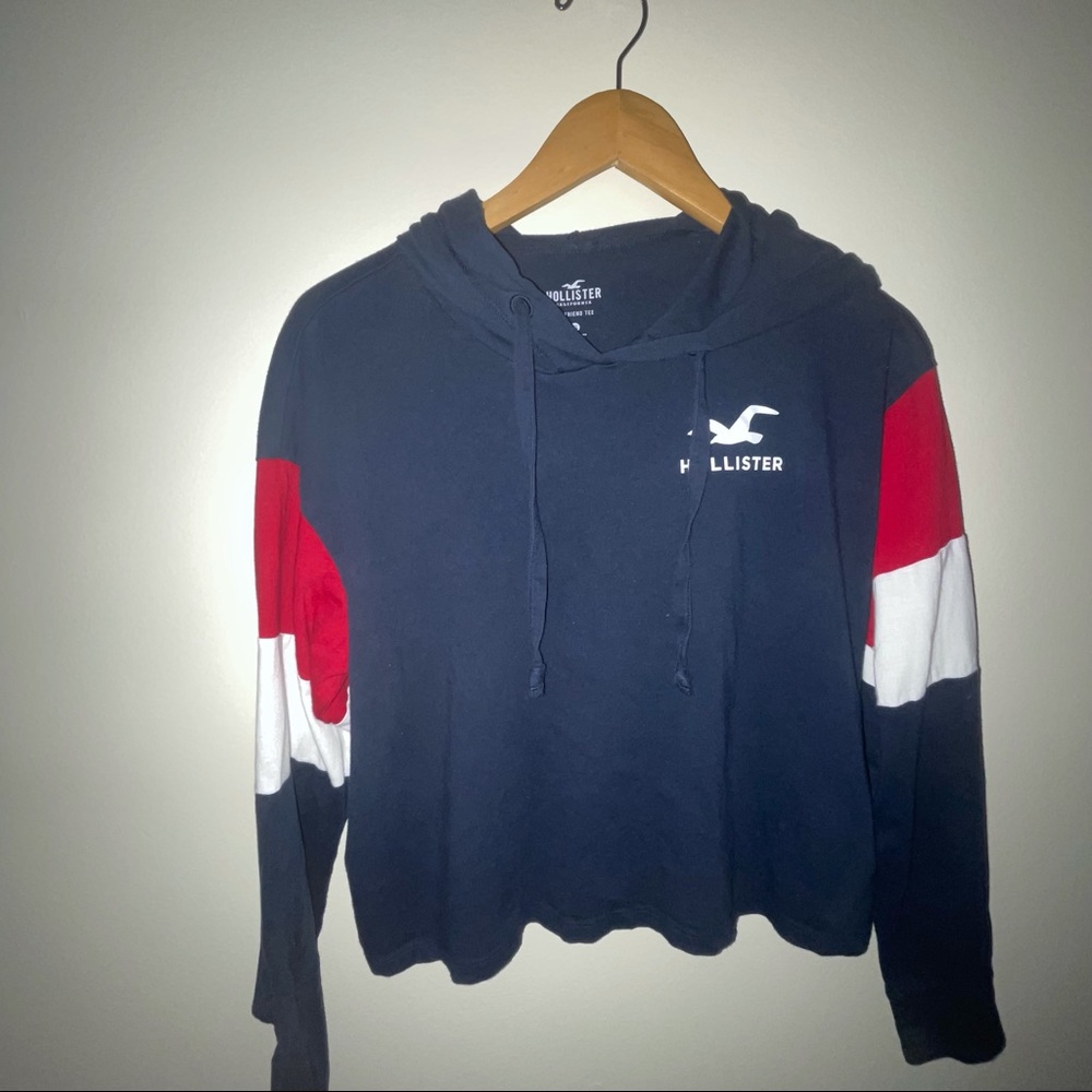 Hollister XS Boyfriend Tee Hooded Pull Over
